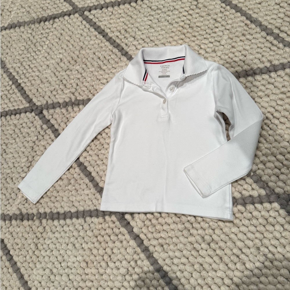 French Toast White Kids Polo Shirt